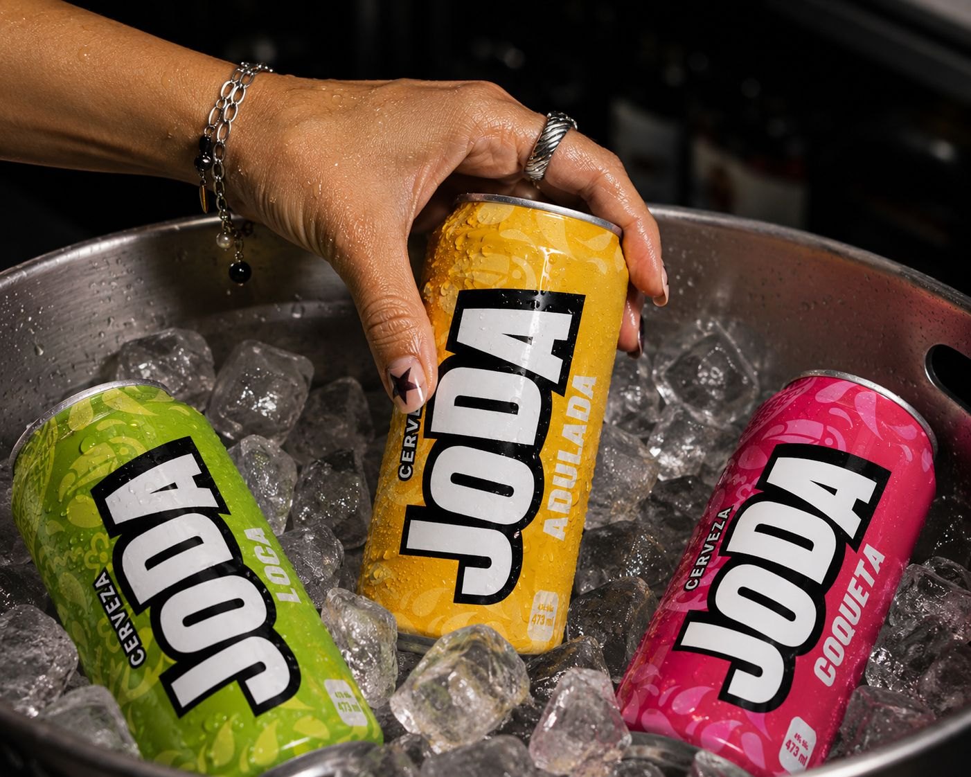 Cerveza JODA en hielo